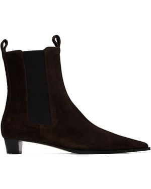 Aeyde Kiki Suede Chelsea Boots - Brown