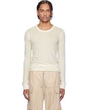 Rick Owens Off- Temple Basic Ls T-Shirt - Multicolour