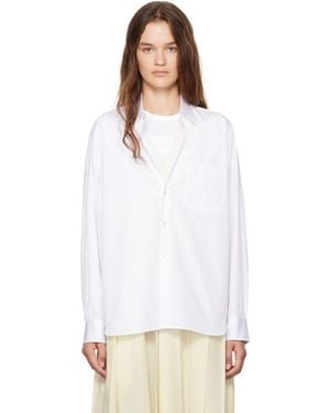Comme des Garçons ホワイト パッチポケット シャツ