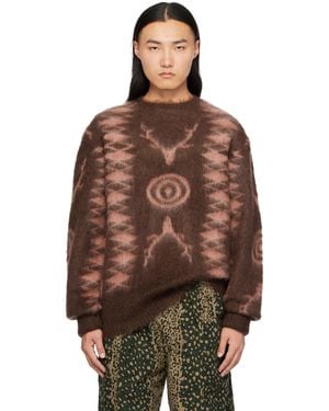 South2 West8 Mohair Jumper - Brown