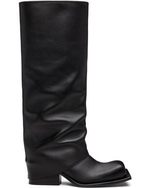 FIDAN NOVRUZOVA Havva Chunky Heel Trouser Boots - Black