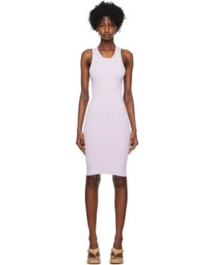 REMAIN Birger Christensen Purple Halter Midi Dress - Black