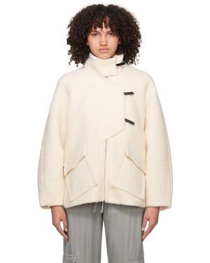 Ganni オフホワイト キルティングジャケット ナチュラル | Lyst