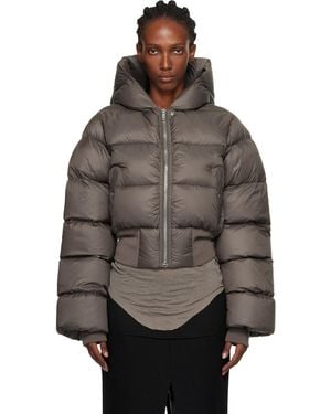 Rick Owens Concordians Hooded Down Jacket - Black