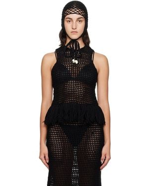 Niccolò Pasqualetti Grata Camisole - Black