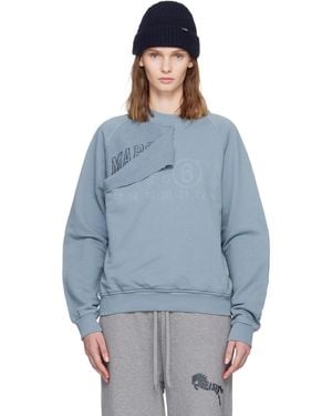 MM6 by Maison Margiela Double Layer Sweatshirt - Blue