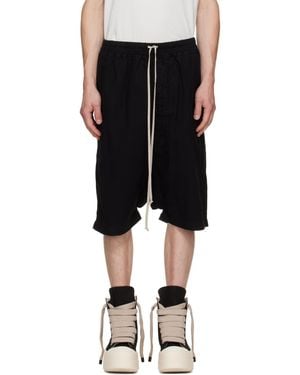 Rick Owens Tower Drawstring Pods Shorts - Black