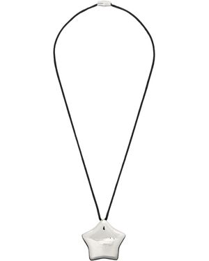 Sandy Liang Star Pouch Necklace - Black