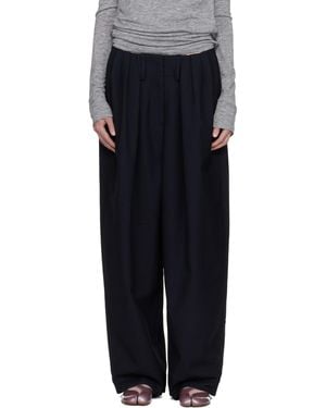 OPEN YY Full Gather Trousers - Black