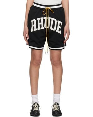 Rhude Collegiate Basketball Shorts - Black