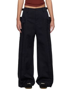 Fax Copy Express Vertical Pocket Cargo Trousers - Blue