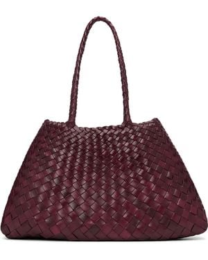 Dragon Diffusion Burgundy Santa Croce Big Tote - Purple