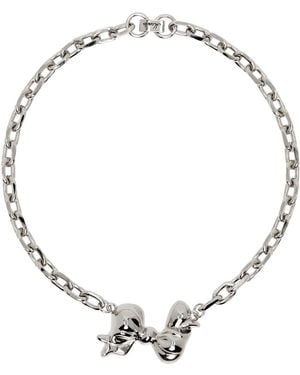 Mondo Mondo Bow Choker - Metallic