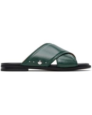 Maison Margiela Tabi Numbers Crossed Sandals - Black