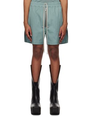 Rick Owens グリーン Hollywood Bela Boxers ショートパンツ - ブルー