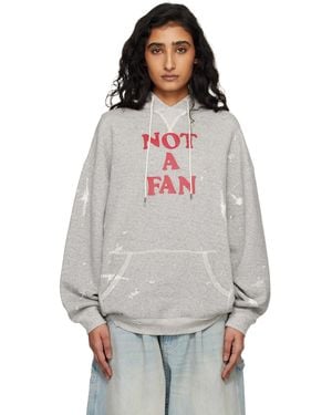 R13 'Not A Fan' Oversized Hoodie - Multicolour