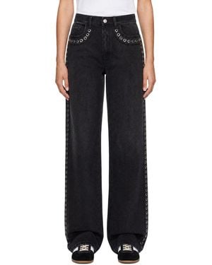 Marni Studded Slightly Flare Jeans - Black