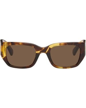 Bottega Veneta Intrecciato Square Sunglasses - Black