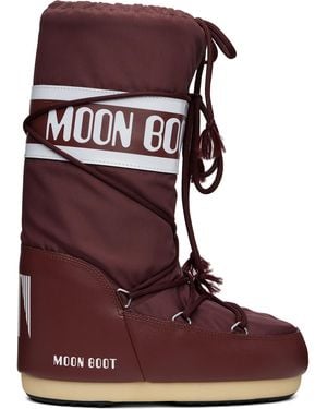Moon Boot Icon Nylon Boots - Red