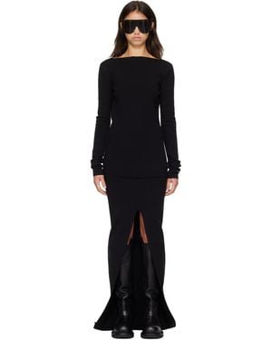 Rick Owens Tower Tight Maxi Dress - Black