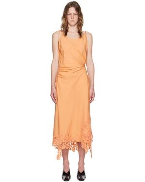 Acne Studios ラップ マキシワンピース - ブラック