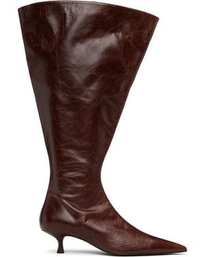 Abra Flare Boots - Brown