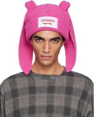 Charles Jeffrey Chunky Rabbit Beanie - Pink