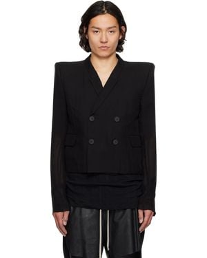 Rick Owens ブラック Hollywood Jmf Neue テーラードジャケット