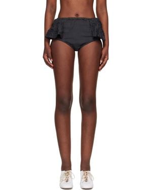 Dries Van Noten Ruffled Briefs - Black