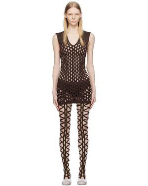 Sinéad O'Dwyer Squiggle Minidress - Black
