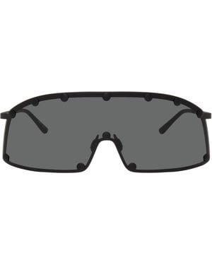 Rick Owens Temple Shielding Sunglasses - Black
