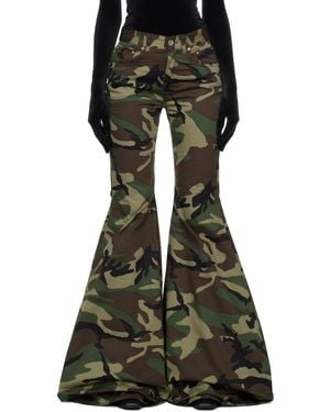 Vetements Flared Trousers - Green