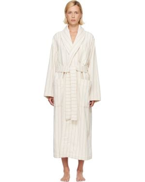 Tekla Off- & Terry Classic Bathrobe - White