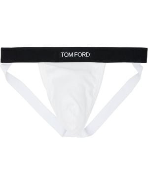 Tom Ford Cotton Jock Strap - Black