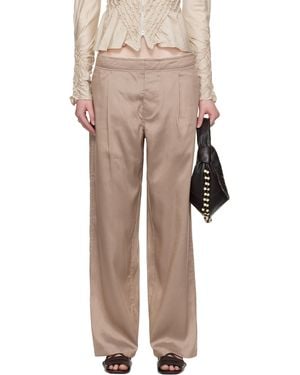 Our Legacy Work Shop Emporio Armani Salone Trousers - Natural
