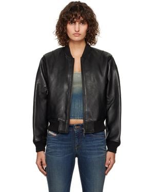 DIESEL L-Ilan Leather Jacket - Black