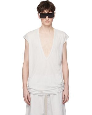 Rick Owens Off- Temple Dylan T-Shirt - Multicolour
