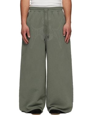 Lu'u Dan Raw-Cut Bontan Joggers - Green