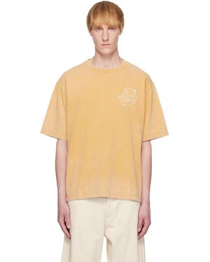 Maison Kitsuné イエロー Lemonade Chest Embroidery Tシャツ - マルチカラー