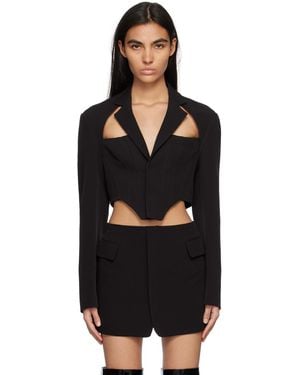 lesugiatelier Cutout Blazer - Black