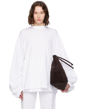 Marie Adam-Leenaerdt T-Shirt Surdimensionné Blanc En Jersey