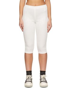 we11done Sequin Shorts - White