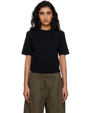 Entire studios T-Shirt Ajusté Noir En Tricot