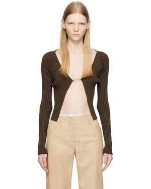 Jacquemus Le Chouchou 'La Maille Pralu Longue' Cardigan - Black