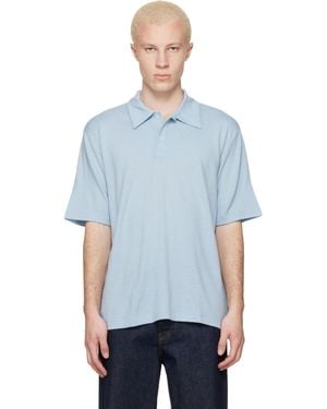 Lady White Co. Summer Wool Polo - Blue