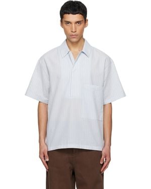 LE17SEPTEMBRE Pullover Seersucker Shirt - White