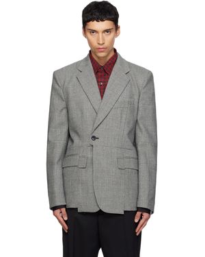 Vetements Cut-Up Tailored Blazer - Grey