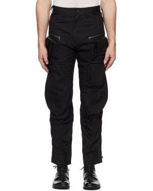 Julius Tactical Cargo Trousers - Black