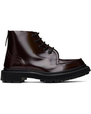 Adieu Burgundy Type 164 Boots - Black