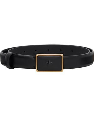 Mugler Smooth Leather Belt - Black